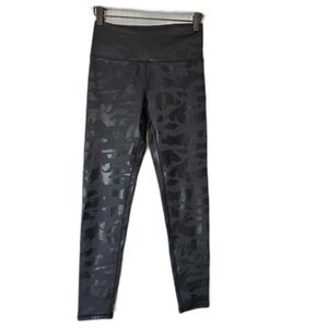Kyodan Black Camo Leggings XS | High Rise Army Print Yoga Pants